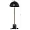 Black Metal Umbrella Style Desk Lamp with Marble Base 10" x 10" x 28"